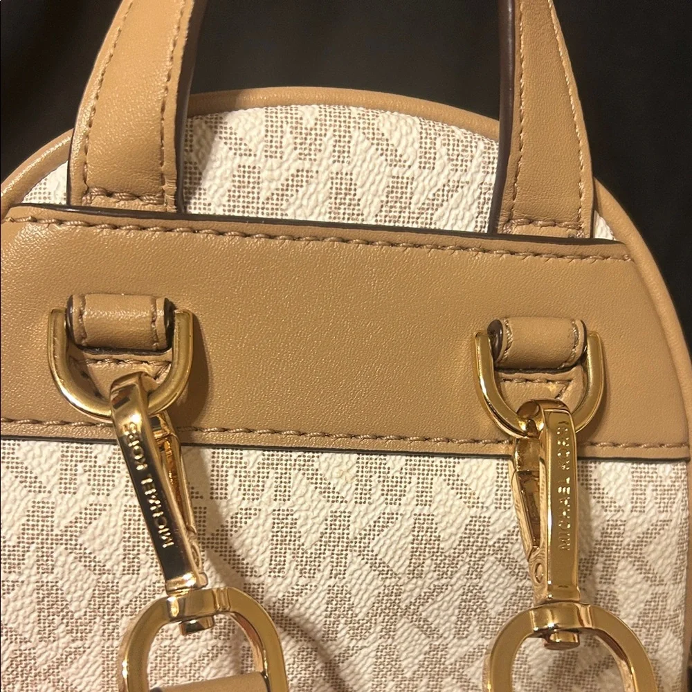 Michael Kors Beige and Yellow Women's Mini Backpack - Picture 8 of 12